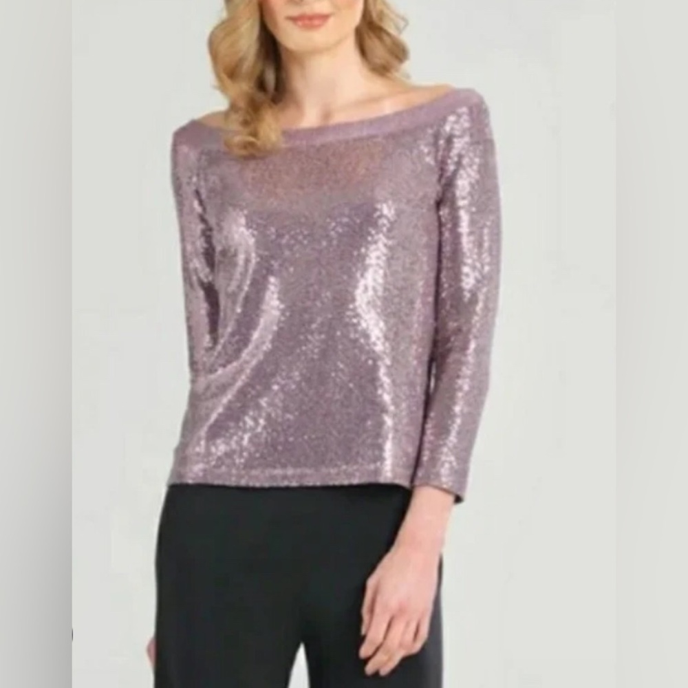 Vintage, Shiny Top, Clara Sun Woo, Size: XS, color: Rose Gold